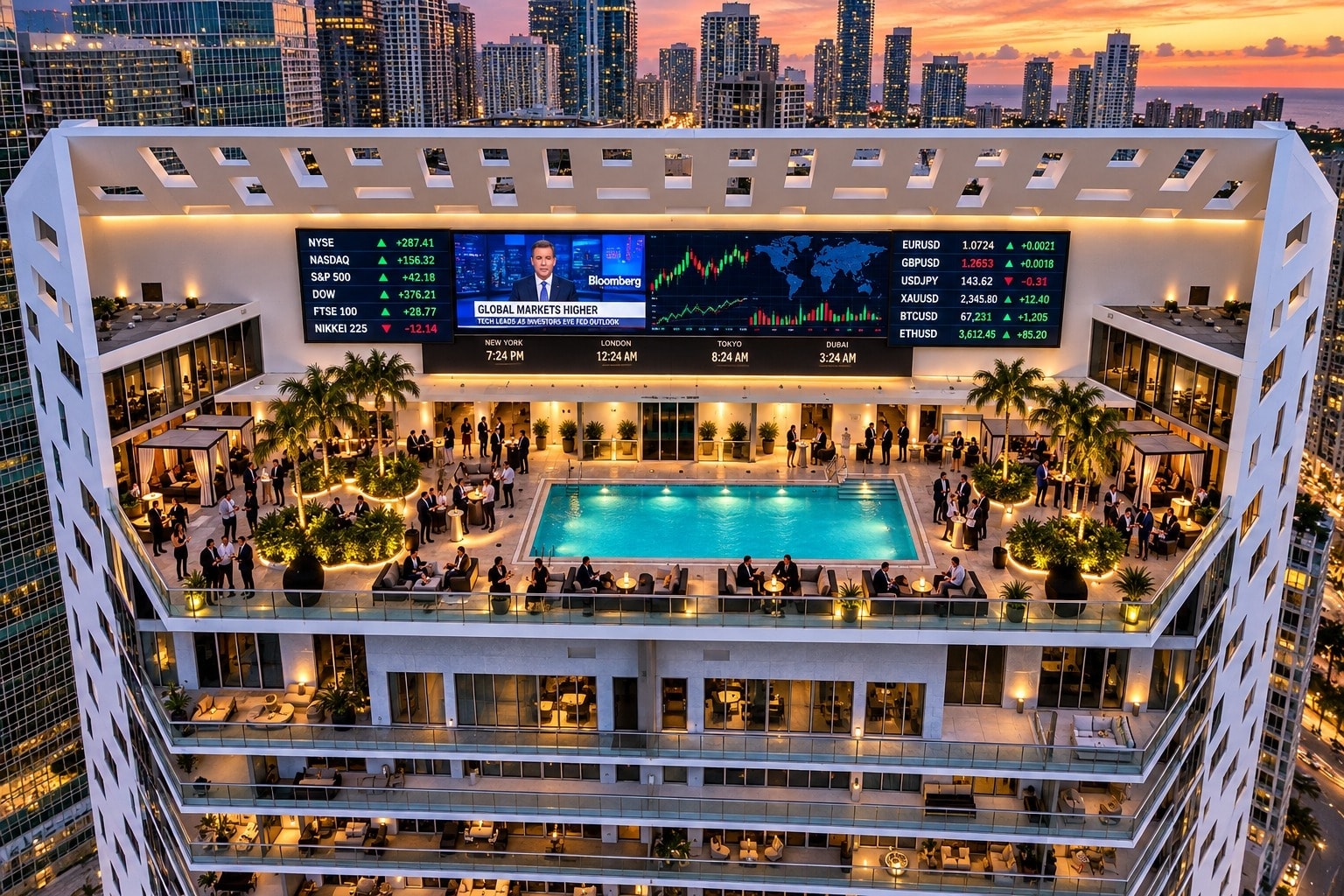 Brickell rooftop environment